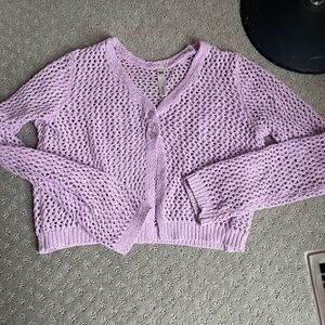 SO Light Purple Knit Kids' Sweater